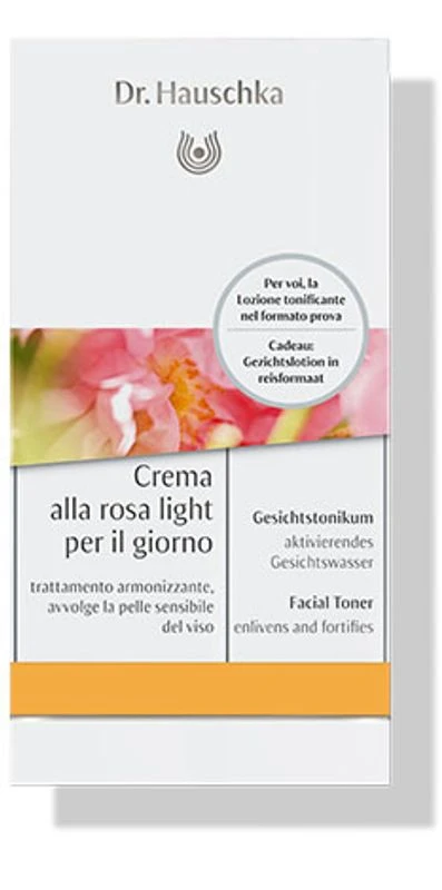 Dr. Hauschka Crema Alla Rosa Light Per Il Giorno 30ml Con Mini Taglia Lozione Tonificante 1 Dr. Hauschka Crema Alla Rosa Light Per Il Giorno 30ml Con Mini Taglia Lozione Tonificante