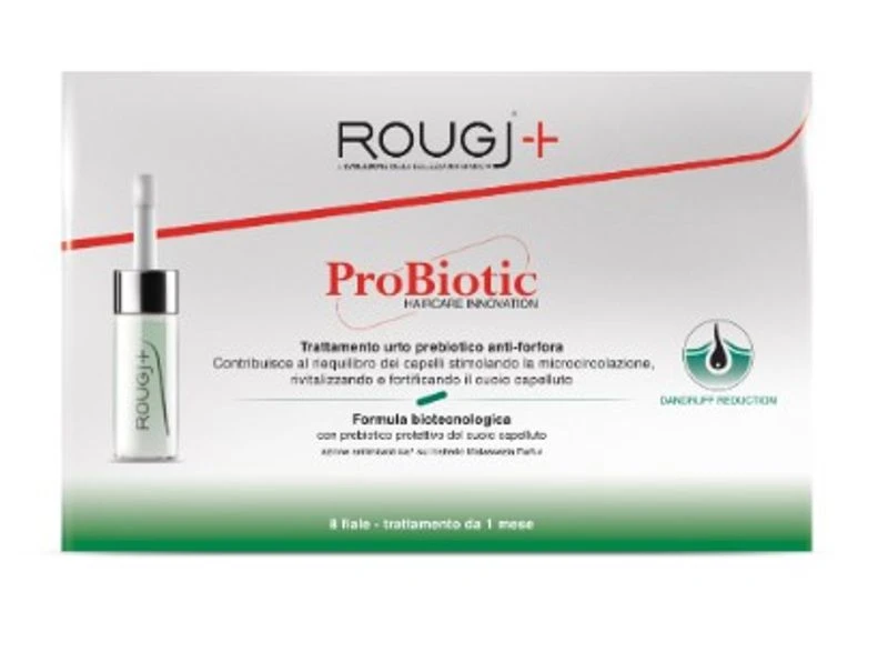 Rougj+ ProBiotic Trattamento Urto Prebiotico Capelli Anti-forfora 8 Fiale Da 6ml 1 Rougj+ ProBiotic Trattamento Urto Prebiotico Capelli Anti-forfora 8 Fiale Da 6ml