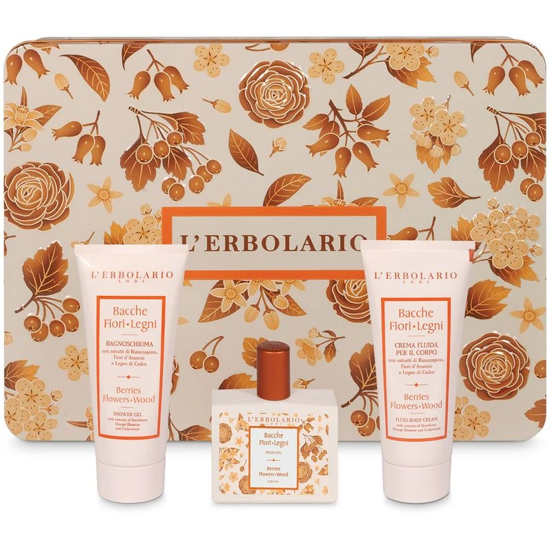 L'Erbolario Segreti Di Bellezza Trio Bacche Fiori Legni Profumo 50ml + Bagnoschiuma 100ml + Crema Fl 2 L'Erbolario Segreti Di Bellezza Trio Bacche Fiori Legni Profumo 50ml + Bagnoschiuma 100ml + Crema Fl - immagine 2