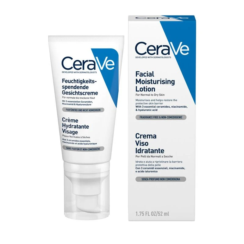 CeraVe Crema Viso Idratante Con Acido Ialuronico 50 Ml 1 CeraVe Crema Viso Idratante Con Acido Ialuronico 50 Ml