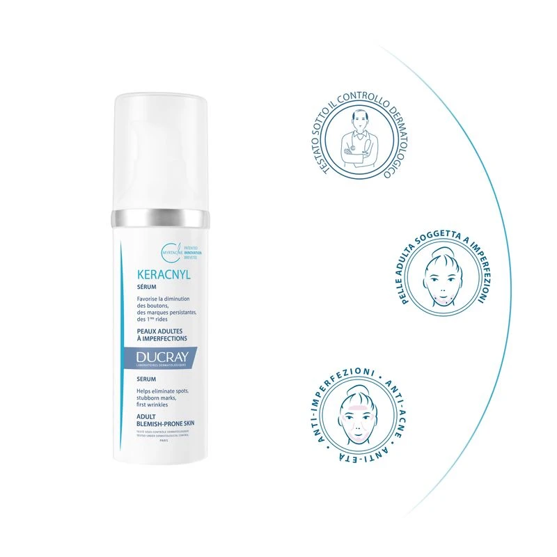 Ducray Keracnyl Siero Antietà Per Pelli Grasse 30ml