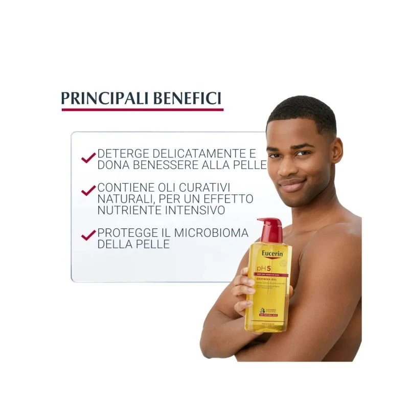Eucerin PH5 Olio Detergente Doccia Bipack 2x400ml 2 Eucerin PH5 Olio Detergente Doccia Bipack 2x400ml - immagine 2