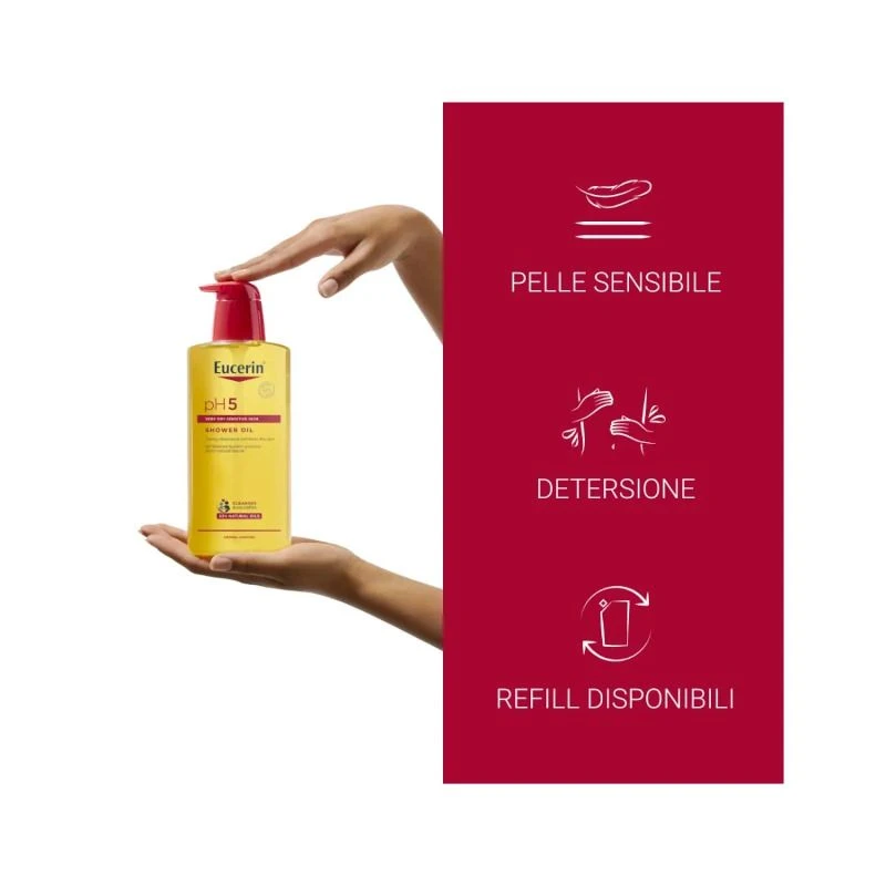 Eucerin PH5 Olio Detergente Doccia Bipack 2x400ml 3 Eucerin PH5 Olio Detergente Doccia Bipack 2x400ml - immagine 3