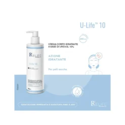 Relife Srl Relife U-Life 10 Crema Idratante Corpo Per Pelle Secca 400ml
