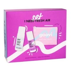 Goovi I Need Fresh Air Set Mousse Detergente 100ml + Crema Viso 50ml + Pochette