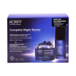 Korff Complete Night Renew Rinnovatore Notturno Anti-Age Bipack 28 Perle Viso+ Siero Viso 30ml