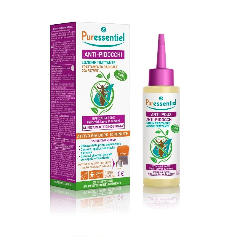 Puressentiel Anti-pidocchi Lozione 100ml + Pettine 1 Puressentiel Anti-pidocchi Lozione 100ml + Pettine
