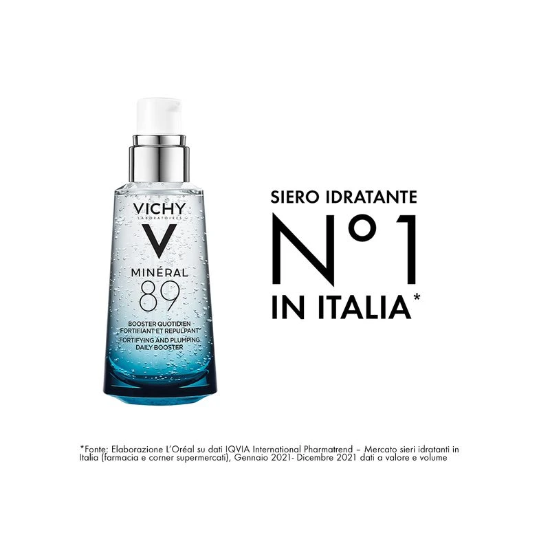 Vichy Mineral 89 Booster Quotidiano Fortificante E Rimpolpante Con Acido Ialuronico 75 Ml 2 Vichy Mineral 89 Booster Quotidiano Fortificante E Rimpolpante Con Acido Ialuronico 75 Ml - immagine 2