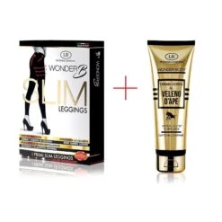 Wonder B Slim Leggings Taglia L/XL + In OMAGGIO Wonder Body Crema Corpo Al Veleno D'ape 125ml